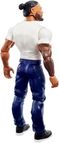 Miniatura 5 de (Chase Variant - Camisa blanca) Roman Reigns - Figura de acción de lucha libre de juguetes de la serie 129 de la WWE