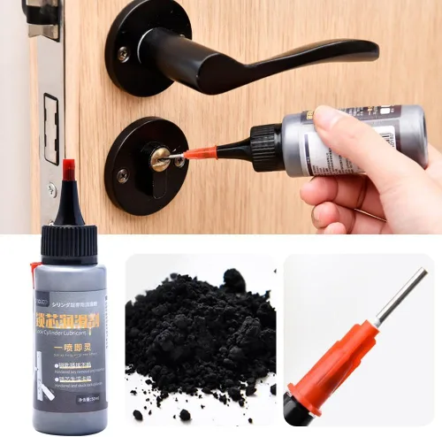 Miniatura 5 de Lubricante profesional de bloqueo de grafito con espray inteligente de paja para puertas correderas, puertas de garaje y cerraduras atascadas 1