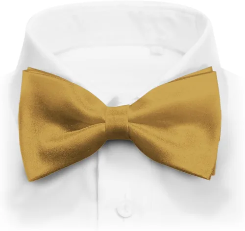 Miniatura 14 de Pajarita de esmoquin formal de satén preatada clásica para hombre, longitud ajustable, gran variedad de colores disponibles