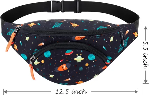 Miniatura 3 de Choco Mocha Riñonera pequeña para niños, negro (SPACE-BLACK), Casual