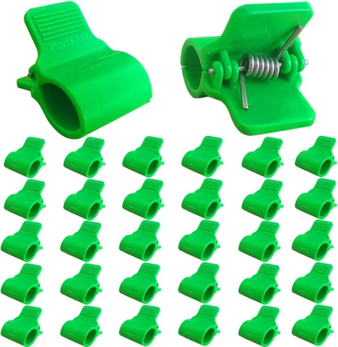 Abrazaderas de invernadero para tubos de PVC de 1/2 pulgada, aros de invernadero, marco de soporte, túnel de cultivo, estacas de soporte de plantas