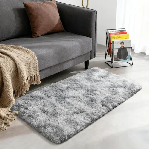 Miniatura 146 de Merelax Alfombra Moderna Suave y Esponjosa Shaggy para Dormitorio Sala de Estar Decoración de Sillas Pequeñas Alfombras Tapetes para Pies Piso, Verde