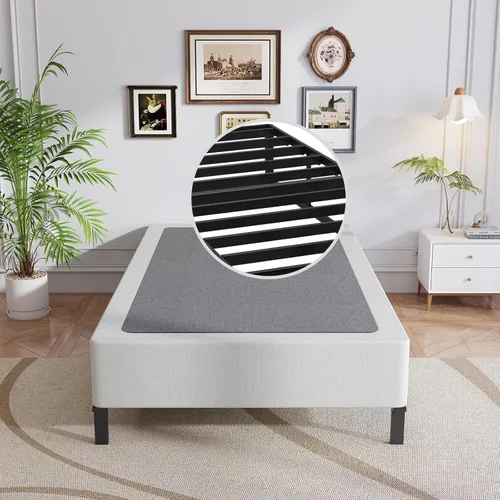 Miniatura 13 de OSASET Base de resortes de perfil bajo tamaño individual - Base de resortes de 7,6 cm (3,0 pulgadas) para cama pesada de tamaño individual, base