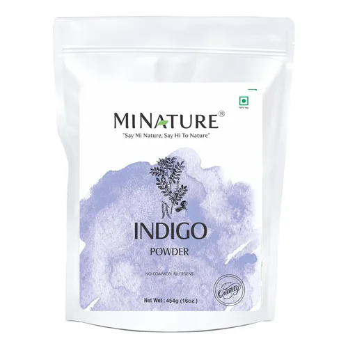 Miniatura 9 de Mi Nature - Polvo de hoja índigo de 8.01 oz (8 onzas), tinte a base de hierbas puro para color de cabello oscuro, polvo de tinctoria natural Azul