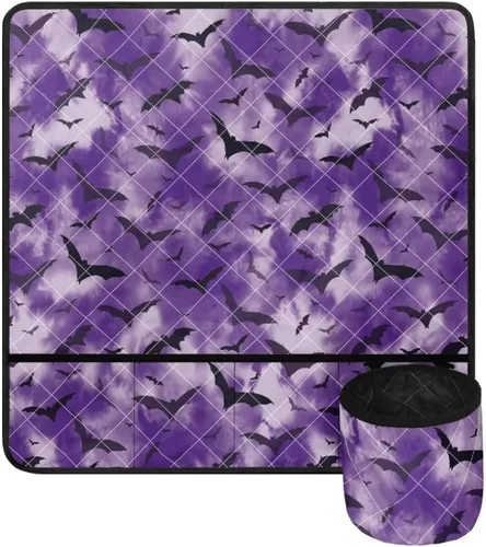 Miniatura 27 de Tapete para máquina de coser de teñido anudado con bolsillos, impermeable, organizador para máquina de coser para reducir el ruido, tapete protector