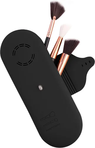 Miniatura 12 de Beauty Bloom - Soporte y organizador para brochas de maquillaje, silicona con hebilla, estuche de almacenamiento portátil para brochas de belleza