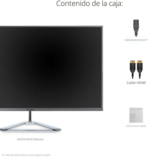 Miniatura 5 de ViewSonic VX3276-MHD Monitor IPS de pantalla ancha de 32 pulgadas 1080p con biseles ultrafinos, capacidad de división de pantalla HDMI y DisplayPort