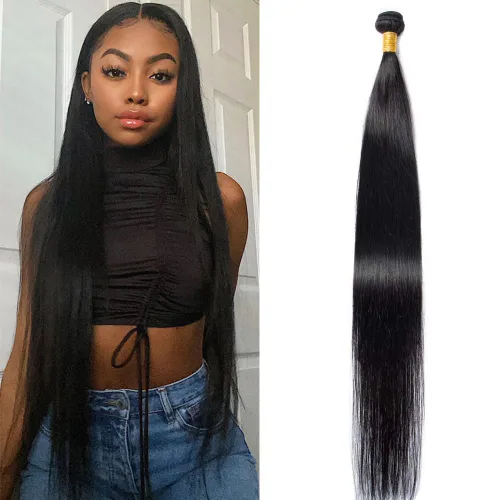 Miniatura 10 de 1 manojos de cabello humano ondulado profundo de 12 pulgadas, 100% virgen sin procesar, 10A, cabello humano brasileño húmedo y ondulado, doble