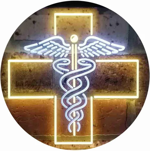 Miniatura 15 de ADVPRO Medical Cross Dispensary Snake Dual Color LED Neon Sign Azul y Rojo 12 x 8 pulgadas st6s32-i3901-br