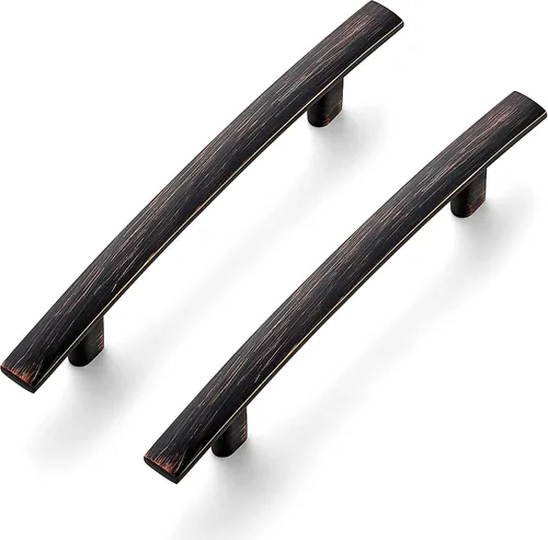 Miniatura 11 de Ravinte Paquete de 25 tiradores curvados de 1-3/4 pulgadas para gabinete, color negro mate, manijas de armario de cocina, manijas de gabinete