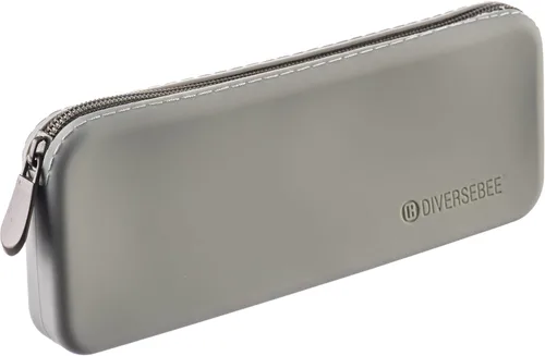 Miniatura 12 de DIVERSEBEE Estuche de silicona suave, estuche estético para lápices con cremallera, bonita bolsa para bolígrafos para la escuela, suministros
