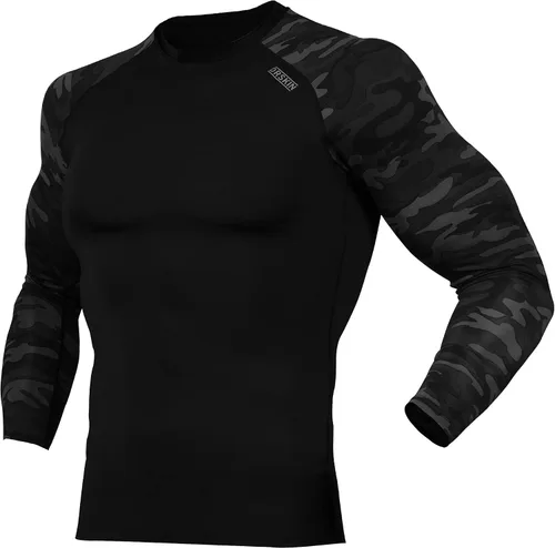 Miniatura 6 de DRSKIN Paquete de 4, 3 o 1 camiseta de compresión para hombre, manga larga, deportiva, capa base, entrenamiento, correr, atletismo, gimnasio