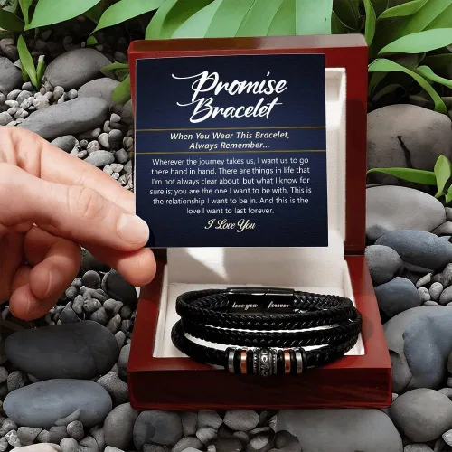 Miniatura 7 de FG Family Gift Mall Pulsera "Para Mi Hombre Te Amo", Regalos para Él, Esposo, Novio, Regalos Sentimentales de Esposa, Novia, Pulsera Para Mi Hombre