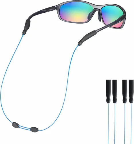 Miniatura 11 de Correa ajustable para lentes, correa antideslizante de 20 pulgadas para lentes de sol para hombres, mujeres, niños, soporte para anteojos sin cola