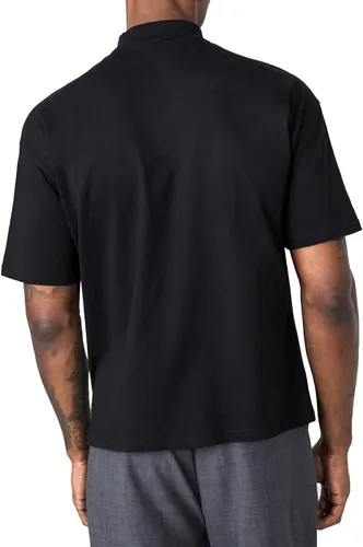 Miniatura 3 de KINGBEGA Camiseta básica ligera de manga larga para hombre, ajuste regular, cuello alto falso