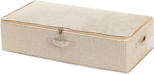 Miniatura 7 de Bolsas de almacenamiento de ropa transpirables plegables para debajo de la cama, caja de almacenamiento para ropa de cama de edredón, colchas
