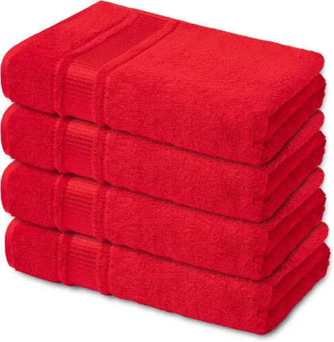 Miniatura 33 de Melissa Linen, Toalla de baño, 100% algodón turco para baño, toalla de ducha absorbente, de secado rápido, duradera y suave, 35 x 60 pulgadas