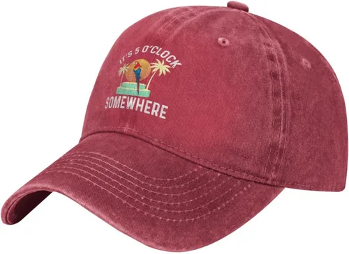 Miniatura 2 de Philysonic 5 Oclock Somewhere Hat It is 5 Oclock Somewhere Hat Gorra de béisbol para mujer, gorra de moda
