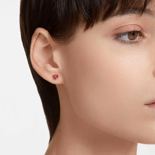Miniatura 4 de Swarovski Chroma Drop Crystal Earrings, Gold Tone Finish, Rhodium Finish, Latch Back Closure