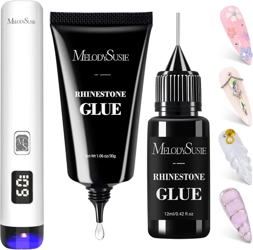 Miniatura 10 de MelodySusie ART01R - Luz UV de mano para uñas de gel y pegamento de diamantes de imitación, lámpara de uñas inalámbrica de gel X recargable