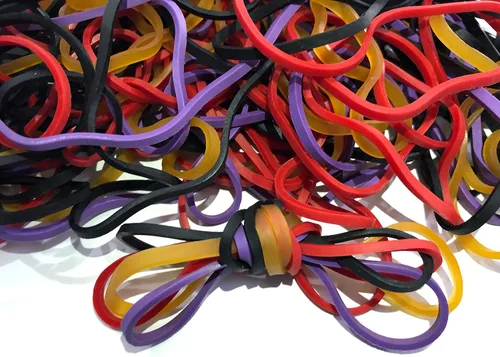 Miniatura 12 de Bandas de goma, tamaño 64 (3 1/2 pulgadas x 1/4 pulgadas), bandas de goma elásticas coloridas sin látex, bandas de goma a granel, bandas elásticas