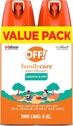 Miniatura 13 de OFF! Family Care Insect & Mosquito Repellent, Bug Spray Containing 15% DEET, Protects Against Mosquitoes, 4 Oz, 2 Count, Pack of 12