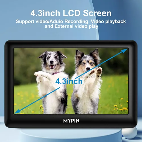 Miniatura 2 de Convertidor de video a digital, caja de captura de video AV de 4.3 pulgadas/reproductor de video, grabación de video desde VHS, HI8, videocámara