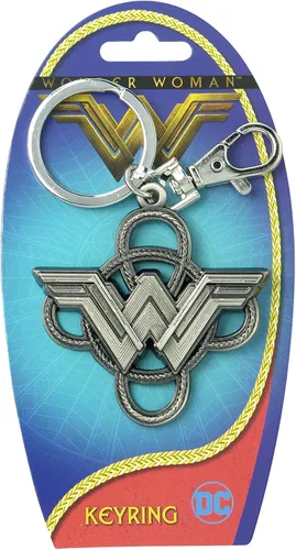 Miniatura 2 de DC Comics Llavero con logotipo de Wonder Woman con lazo de peltre