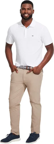 Miniatura 4 de vineyard vines Polo Edgartown Pique para hombre, Gorra blanca