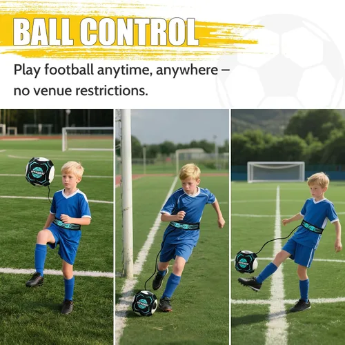 Miniatura 4 de Entrenador de fútbol, equipo de entrenamiento de práctica individual de fútbol, patada de fútbol, entrenador de malabarismos mejora el control