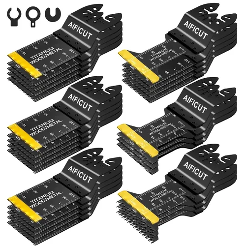 Miniatura 10 de AIFICUT 10 piezas de hoja de cuchillo de gancho para herramienta multifunción oscilante para tejas de alfombra, materiales blandos, accesorio