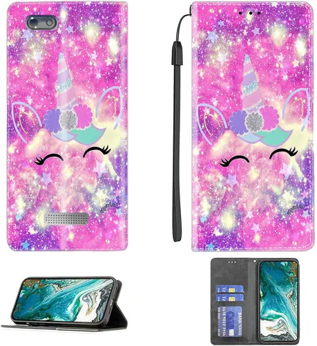 Miniatura 493 de Funda para Moto One Zoom compatible con Motorola One Zoom Phone Case Flip Stand Cover Magnetic Close YHD