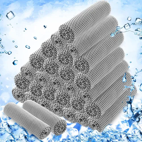 Miniatura 9 de Hosuly Paquete de 30 Toallas Refrescantes, 40"x12" Hielo Transpirables Suaves Frías Paño de Sudor Microfibra Paños de Entrenamiento para Gimnasio