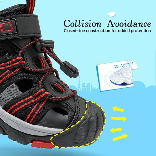 Miniatura 4 de VITUOFLY Sandalias para niños al aire libre senderismo deportes sandalias niñas piscina playa zapatos de verano zapatos de agua zapatillas