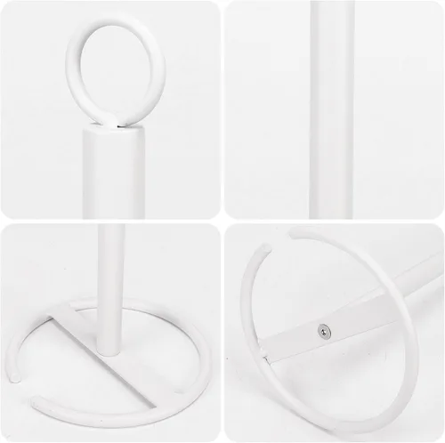 Miniatura 7 de NearMoon Soporte de papel higiénico para baño, soporte independiente con reserva, soporte para 4 rollos de papel higiénico para espacio en Blanco