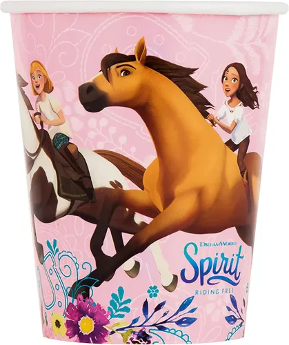 Miniatura 2 de Unique Vasos de papel desechables - 9 onzas, Spirit Riding Free, 8 Pcs