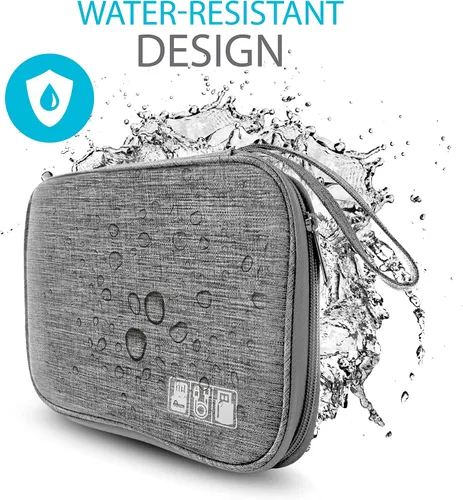 Miniatura 7 de Organizador de cargador electrónico - Funda de cable de viaje para cables, cargadores y accesorios tecnológicos