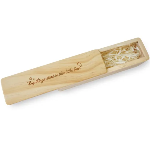 Miniatura 3 de Caja de recuerdo de prueba de embarazo, anuncio de embarazo para papá, ideas de anuncios de bebé, caja de recuerdo de madera para bebés