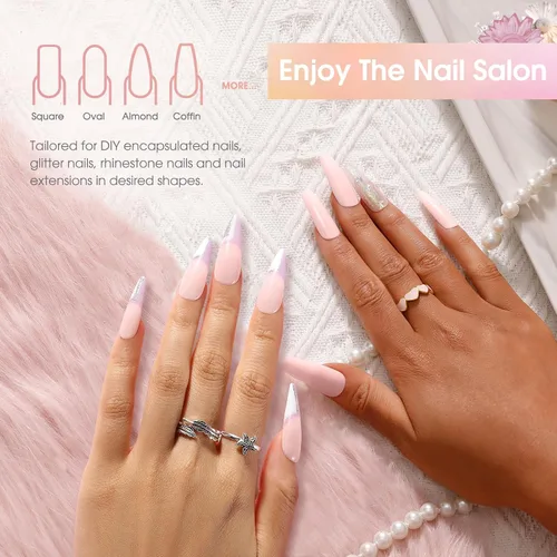 Miniatura 3 de ROSALIND Pink Poly Gel de uñas de 2 onzas, gel de extensión de polietileno nude para uñas natural constructor de uñas, gel rosa, extensión