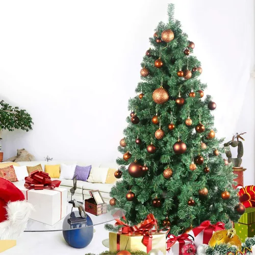 Miniatura 8 de Esferas pequeñas de bronce de 1.6 pulgadas para decoración del árbol de Navidad, adornos inastillables para cumpleaños, Halloween, vacaciones, boda