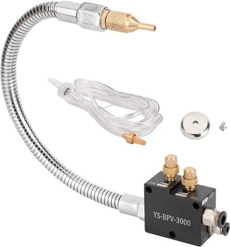 1/4" Rociador de Refrigerante con Base Magnética, Aerosol de Refrigeración CNC para Fresadora y Torno de Metal, Sistema de Lubricación por
