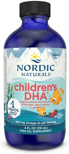 Nordic Naturals - DHA líquido para niños, suplemento de aceite de pescado DHA Omega-3 para niños, apoya la salud del corazón y el desarrollo