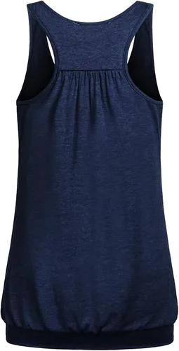 Miniatura 2 de Miusey - Camiseta sin mangas, para mujer, cuello redondo, ajuste holgado, espalda cruzada, de entrenamiento