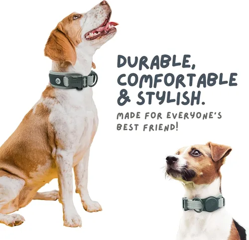 Miniatura 6 de Aitag - Collar para perro de alta calidad, soporte para collar de perro, acolchado de malla de aire reflectante, collar de perro de liberación