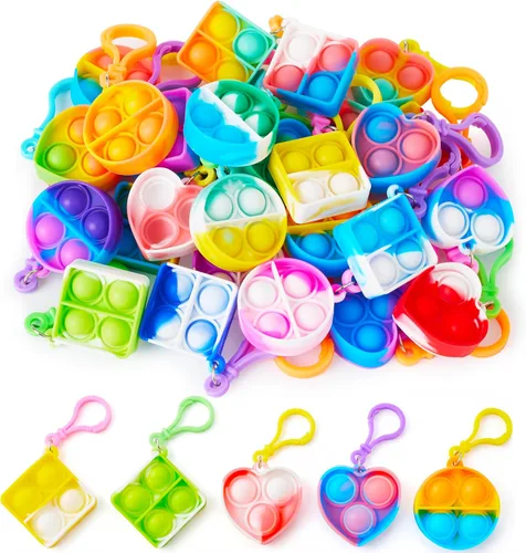 Miniatura 11 de JOYIN Clavero de Juguetes para la Ansiedad de Dinosaurio Pop 30 Pack Juguetes para la Ansiedad a Granel, Recuerdos de Fiesta para Niños, Rellenos