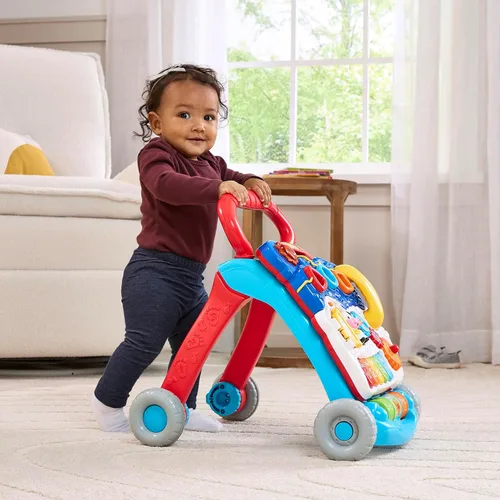 Miniatura 14 de VTech Andador de Aprendizaje de Sentado a de Pie (Empaque Libre de Frustraciones), Azul