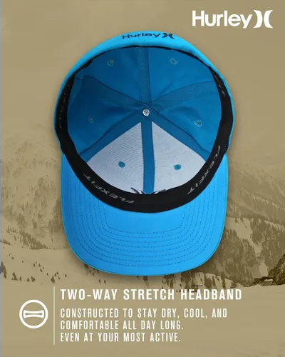 Miniatura 122 de Hurley Gorra de béisbol para hombre - Flexfit - Gorras de béisbol ajustadas para hombre (tamaños: S-XL)