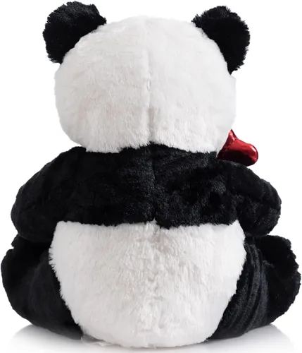 Miniatura 6 de HollyHOME I Love You Panda - Panda de peluche con corazones rojos y lazo, regalo de 20 pulgadas