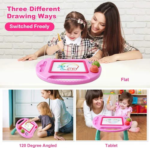 Miniatura 2 de Juguetes para niñas de 1 a 2 años, tablero de dibujo magnético, juguetes para niñas de 2 a 3 años, tablero de garabatos borrable para niños, juguete