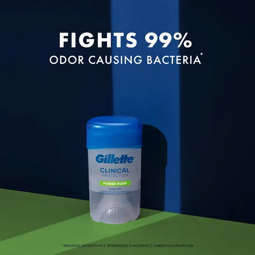 Miniatura 5 de Gillette Antitranspirante clínico y desodorante para hombres, protección 72HR contra el sudor y el olor, frescura de larga duración, tecnología
